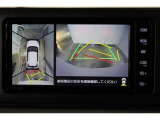 車両を上から見たような映像表示するパノラミックビューモニター付き!