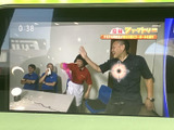 停車中にテレビや映像コンテンツを楽しめるTV画面。長距離移動時や休憩時間に、リラックスした時間を過ごせます。