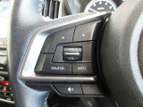 ステアリングスイッチは前方から目を離すことなく操作することが可能。わき見運転の防止に。