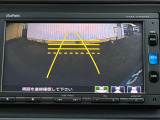 カラービジョンとガイド線で見やすい視点切替式のバックモニター。