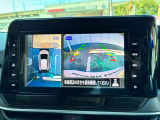 【アラウンドビューモニター】上空から見下ろしているかのような映像で駐車をサポート。安心です。