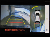 パノラミックビューモニター付きです。車両を上から見たような映像をディスプレイオーディオ画面に表示。運転席からの目視だけでは見にくい、車両周辺の状況をリアルタイムでしっかり確認できます。