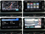 Honda CONNECTディスプレイが装備されております。新世代コネクテッド技術により、カーライフがさらに便利に快適になります。マルチビューカメラは上空から見下ろしたように路面を映し出し、安心です。