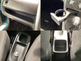 収納スペースや、ドリンクホルダーもついています。長距離ドライブで活躍する必需品ですね♪