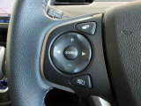 ステアリングスイッチは前方から目を離すことなく操作することが可能。わき見運転の防止に。