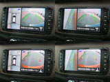 【アラウンドビューモニター】上から見下ろすような視点でスムース駐車をサポートしてくれるアラウンドビューモニター(^v^)