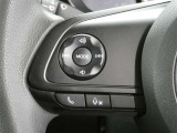 ステアリングスイッチ付き。前方から目を離すことなく操作することが可能です。