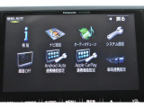 自身のスマホにインストールされてるアプリを表示、使用できるApple CarPlay/Android Autoにも対応しています※使用にはipod・USB接続ケーブルが必要です。