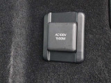 便利なアクセサリーコンセント(AC100V・1500W)が装備されています。大容量の電気エネルギーによりアウトドアシーンや停電などの非常時に便利な機能です。