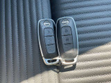 インテリジェントキーです。キーを取り出す事なく、車両のボタン操作だけてドアロック操作やエンジン始動等が可能です。