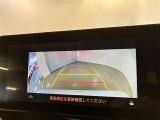 バックギアに入れると、このように後方が映し出されます!最終確認はご自身の目と耳で必ず行ってください!安全第一で!