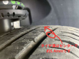 タイヤ溝はセンターで5.4mmです(新品約8mm)