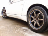 ストラーダHDDナビ/Bluetooth/ETC/HID/TEIN車高調(フルタップ、減素力)/wedssports SA-90 17AW/タイヤ7分山/Tバールーフ(カバー付)/黒革シート
