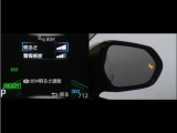 隣車線を走る車両をレーダーで検知し、ドアミラーでは確認しにくい後側方エリアに存在する車両に加え、急接近してくる車両も検知します。車両を検知するとドアミラーに搭載されたLEDインジケーターが点灯します。