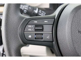 ステアリングスイッチ付きなのでオーディオの操作が手元で出来て便利ですね!