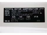 車両型式、フレームナンバーなどを表記したプレートです。最後までご覧いただきましてありがとうございました!ご不明な点などございましたら、お気軽にお問い合わせください。