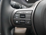 ハンドルにはオーディオ操作用スイッチがありますので、ハンドルから手を放さずにオーディオの操作ができるようになっています。