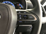 ステアリングスイッチ付き。前方から目を離すことなく操作することが可能です。