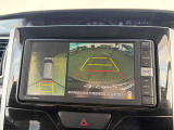 全周囲カメラ 車を真上から見たような映像。駐車が苦手な方も安心。Image like looking from above. Safe for poor parking.