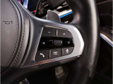 【ハンドル】ドライバーとBMW車の一体感がダイレクトに伝わるステアリングホイール。形状・太さへの拘りに加えて、操作性を高める為にスイッチ類も配置。クイックかつ安定のドライビングを体感下さい!