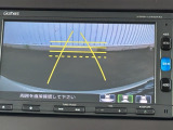 カラービジョンとガイド線で見やすい視点切替式のバックモニター。