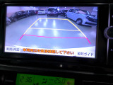 バックカメラの画像です。ガイドラインがスムースな車庫入れをサポートいたします。車庫入れの安心感がアップしますね。