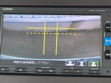 カラービジョンとガイド線で見やすい視点切替式のバックモニター。