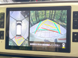 【パノラマモニター】専用のカメラにより、上から見下ろしたような視点で360度クルマの周囲を確認することができます☆死角部分も確認しやすく、狭い場所での切り返しや駐車もスムーズに行えます。