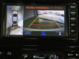 車両を上から見たような映像を映し出すパノラミックビューモニター付きです。