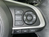 ステアリングスイッチ付き。前方から目を離すことなく操作することが可能です。