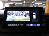 バックカメラの画像です。ガイドラインがスムースな車庫入れをサポートいたします。車庫入れの安心感がアップしますね。