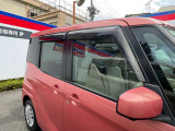 プラスチックバイザーで雨の日も車内換気で気分良くドライブ出来ます