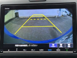 カラービジョンとガイド線で見やすい視点切替式のバックモニター。