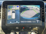 上から見たような画像で車庫入れなどに便利なアラウンドビューモニター