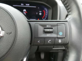運転支援機能・プロパイロット搭載。 設定した速度で定速走行でき、先行車に自動で追従走行も可能です。さらにハンドル支援機能もあり、車線の中央を走るように制御してくれます。