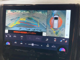 【パノラミックビューモニター】専用のカメラにより、上から見下ろしたような視点で360度クルマの周囲を確認することができます☆死角部分も確認しやすく、狭い場所での切り返しや駐車もスムーズに行えます。