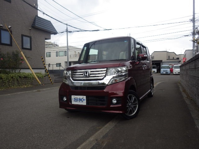 N-BOXカスタム G ターボ パッケージ 4WD 純正ナビ フルセグTV バックカメラ