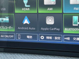 日産純正ディスプレーオーディオです。AppleCarPlayやAndroidAutoでスマートフォンを連携するとモニターにスマートフォンのアプリを表示する事も可能です