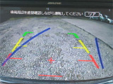 ●ガイド線付きバックモニター●ミニバン定番の便利なアイテムです●ハンドルの舵角に応じて予定進路も表示されます