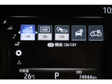 インフォーメーション画面です。運転のサポートをしてくれます。
