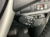 クルーズコントロール機能が付いています。 速度を設定するとアクセルを踏まなくても一定の速度で走ることができます。  高速道路ではとても便利な装置なんです。