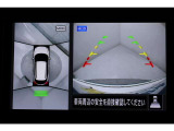 全方位モニター画像です。上部と後方表示です。