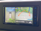 【マルチアラウンドモニター】専用のカメラにより、上から見下ろしたような視点で360度クルマの周囲を確認することができます☆死角部分も確認しやすく、狭い場所での切り返しや駐車もスムーズに行えます。