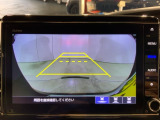 リアカメラ付で、後方をナビ画面で確認。車庫入れも安心です。もちろん、バックギアと連動しています。