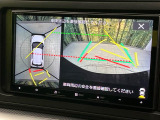 【パノラミックビューモニター】専用のカメラにより、上から見下ろしたような視点で360度クルマの周囲を確認することができます☆死角部分も確認しやすく、狭い場所での切り返しや駐車もスムーズに行えます。