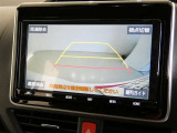 車庫入れの強い味方。後退時の死角をチェックするために便利です。