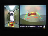 バックガイドモニターを装備しています、車庫入れもラクラクです。パノラミックビューモニターを搭載しています、上からの画像も表示されます。