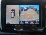車両周辺の確認を補助する全方位モニターの表示画面です。