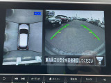 上から見たような画像で車庫入れなどに便利なアラウンドビューモニター