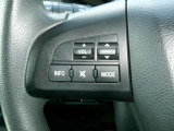 ハンドルスイッチでオーディオの選曲・音量調整が出来、安全性もアップ。